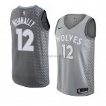Maillot Minnesota Timberwolves James Nunnally (2) Ville 2018 Gri